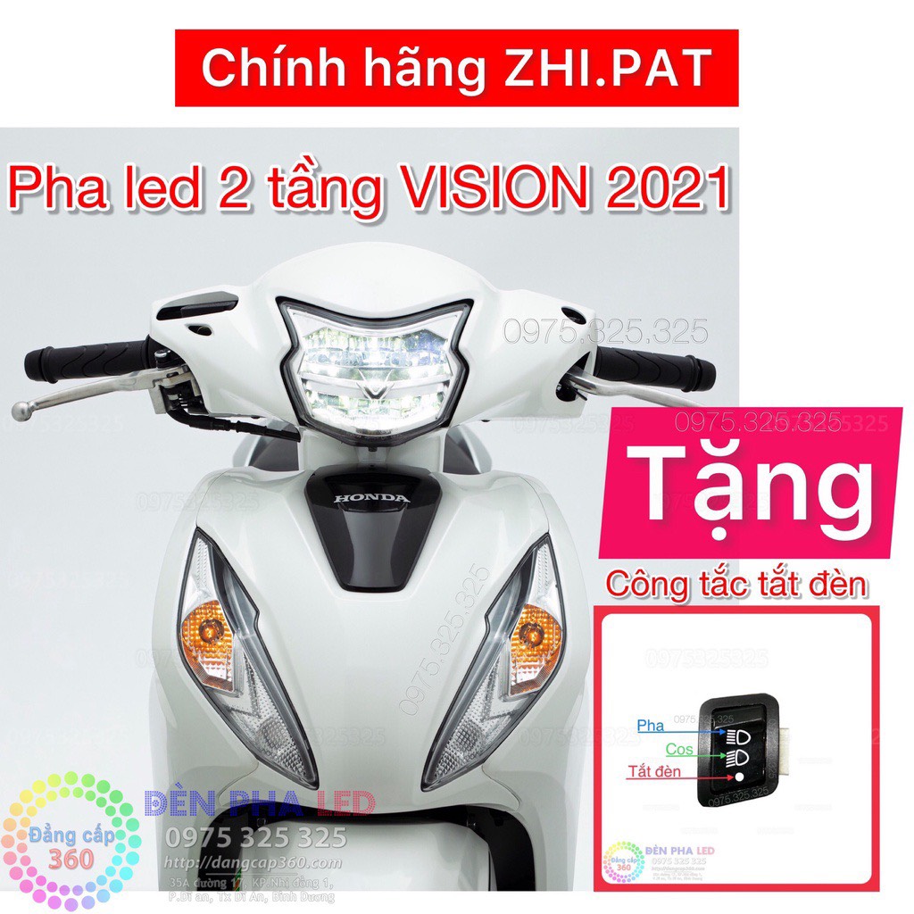 Đèn Led 2 Tầng Vision 2021 Chính Hãng Zhipat, Zhipat Vision 2021, Led 2 Tầng Vision 2021 Tặng Công Tắc Tắt Mở Đèn Vision 2021, Bảo Hành Chính Hãng 1 Năm Đổi Mới