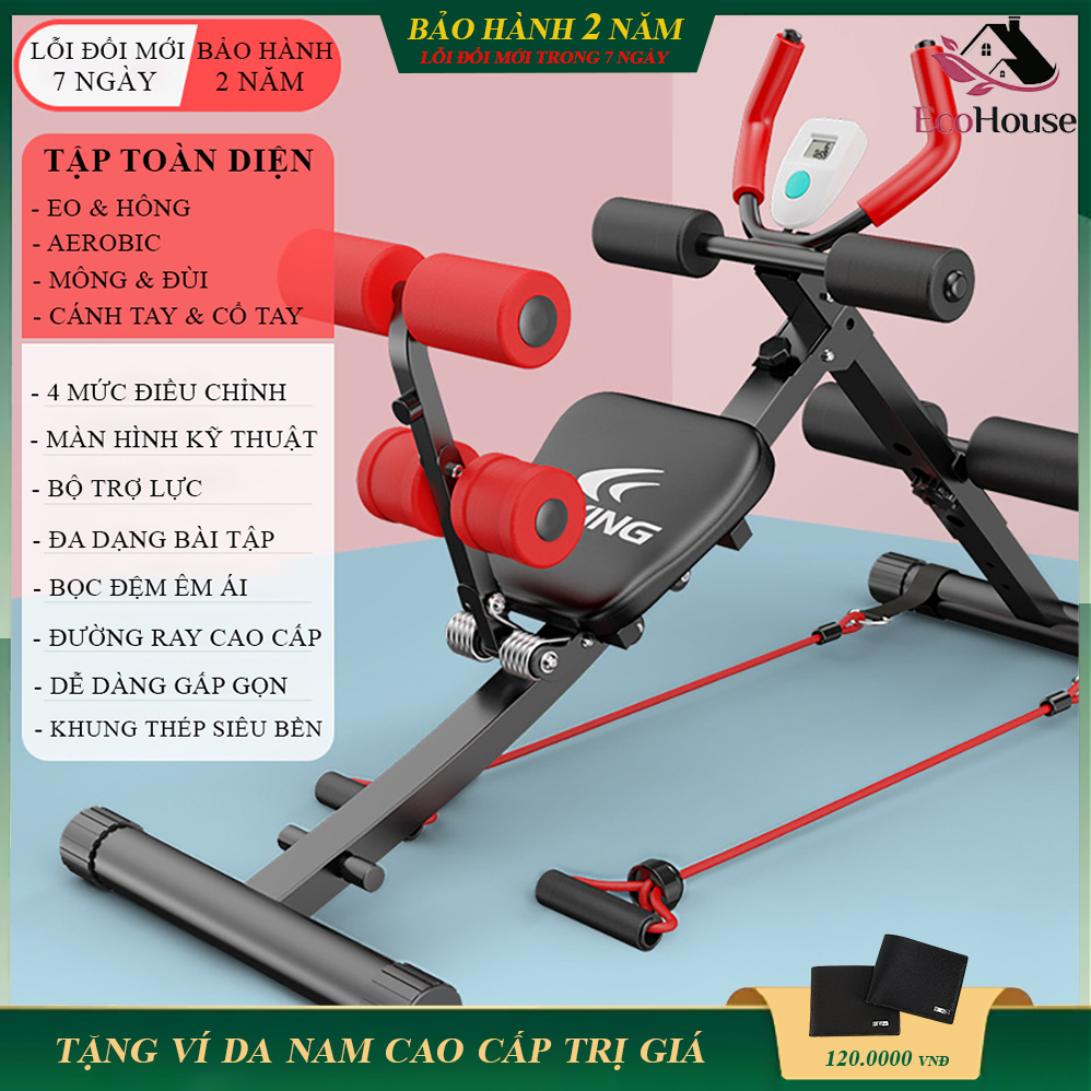 Ghế tập thể hình, ghế tập thể dục, ghế tập cơ bụng, ghế tập thể hình tại nhà, ghế tập cơ bụng 6 múi, ghế tập cơ bụng gấp gọn 7 trong 1 khung thép siêu bền bảo hành 2 năm lỗi đổi mới trong 7 ngày đầu