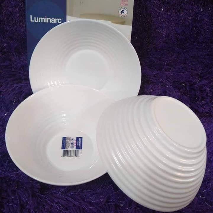 Bộ 3 tô thủy tinh Luminarc cao cấp kt 18cm và 20cm