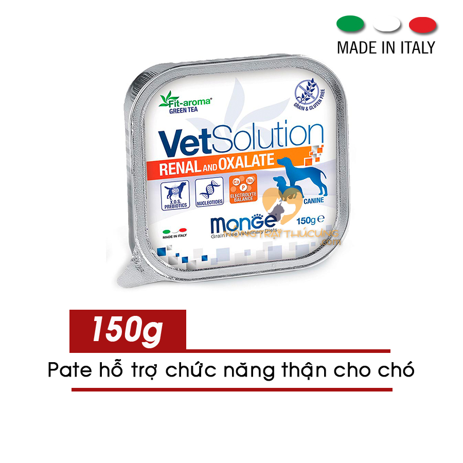 Pate Monge Hỗ Trợ Chức Năng Thận - Ngăn Ngừa Sỏi Thận Cho Chó - Monge VetSolution Renal/ Oxalate 150