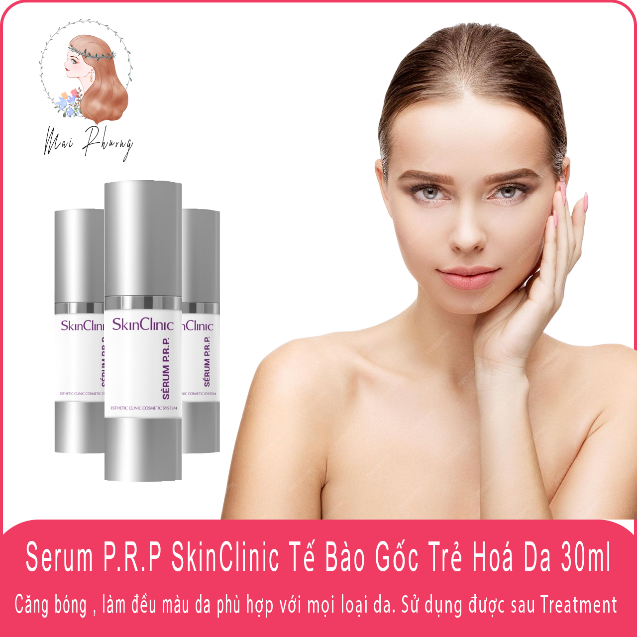 Tinh chất dưỡng trắng phục hồi da Serum P.R.P Skinclinic 30ml