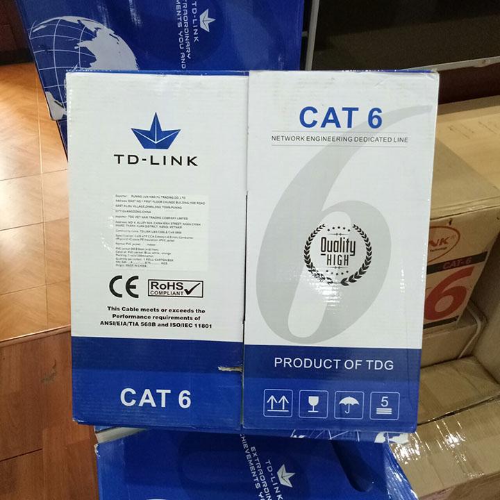 Thùng dây cáp mạng TD-LINK LAN CABLE CAT6 UTP 305M (BOX)