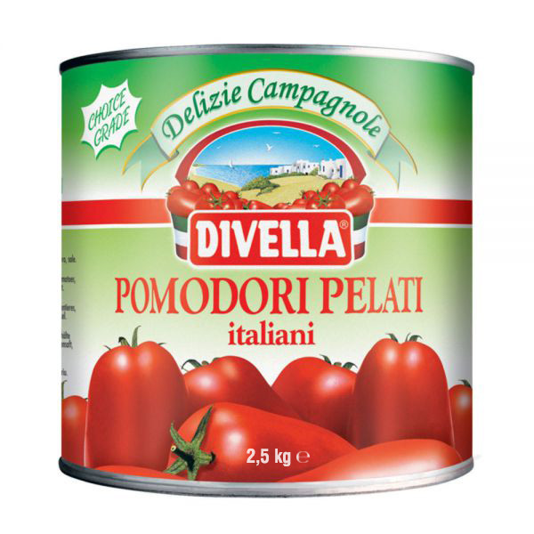 Cà chua bóc vỏ pomodori pelati cartone - 25kg