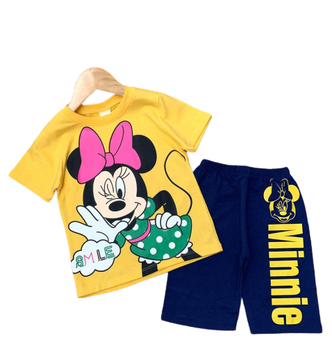 [HCM]Bộ ngố thun chất cotton 4c siêu mềm mịn thoáng mát in hình siêu kute đủ size cho bé gái từ 8 đến 40 kg - Bộ quần áo trẻ em (Màu ngẫu nhiên)