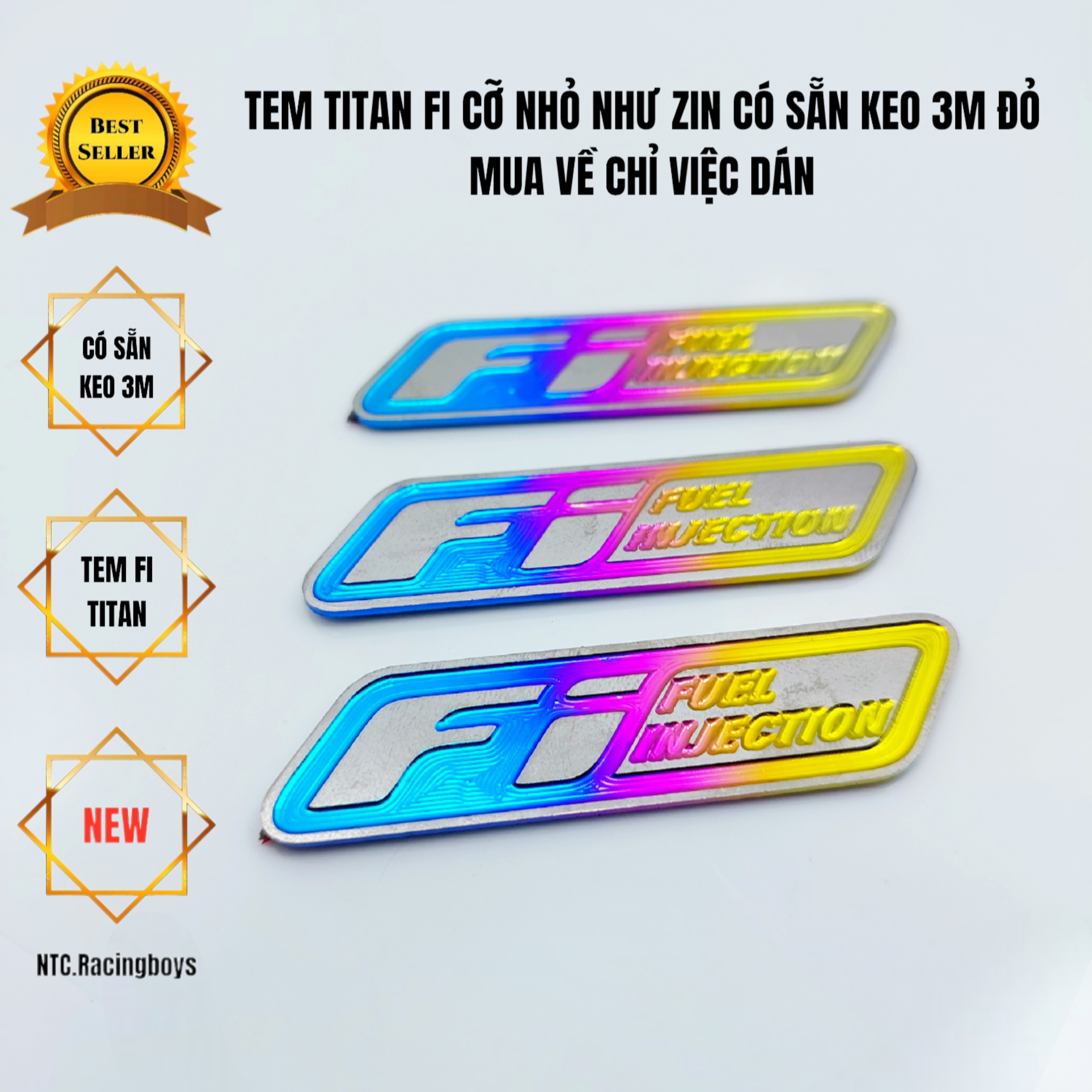 Tem titan, tem fi titan có sẵn keo 3m