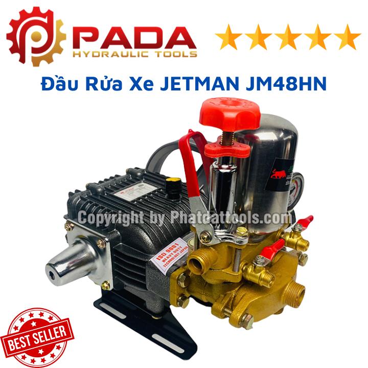 Đầu bơm xịt rửa xe cao áp jetman jm48hn - hàng chất lượng - bảo hành 6 tháng