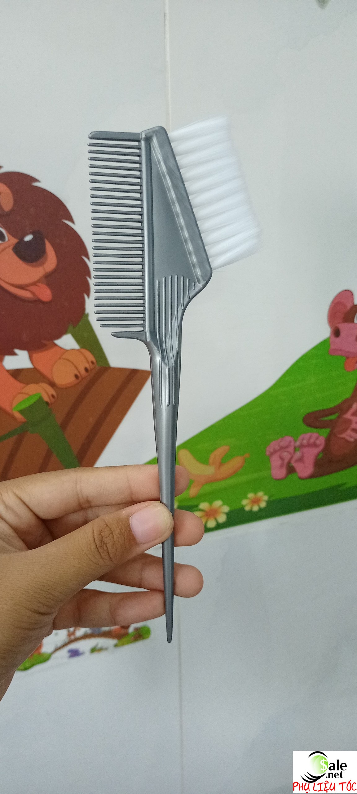 [HCM]Lược nhuộm tóc xám không có logo