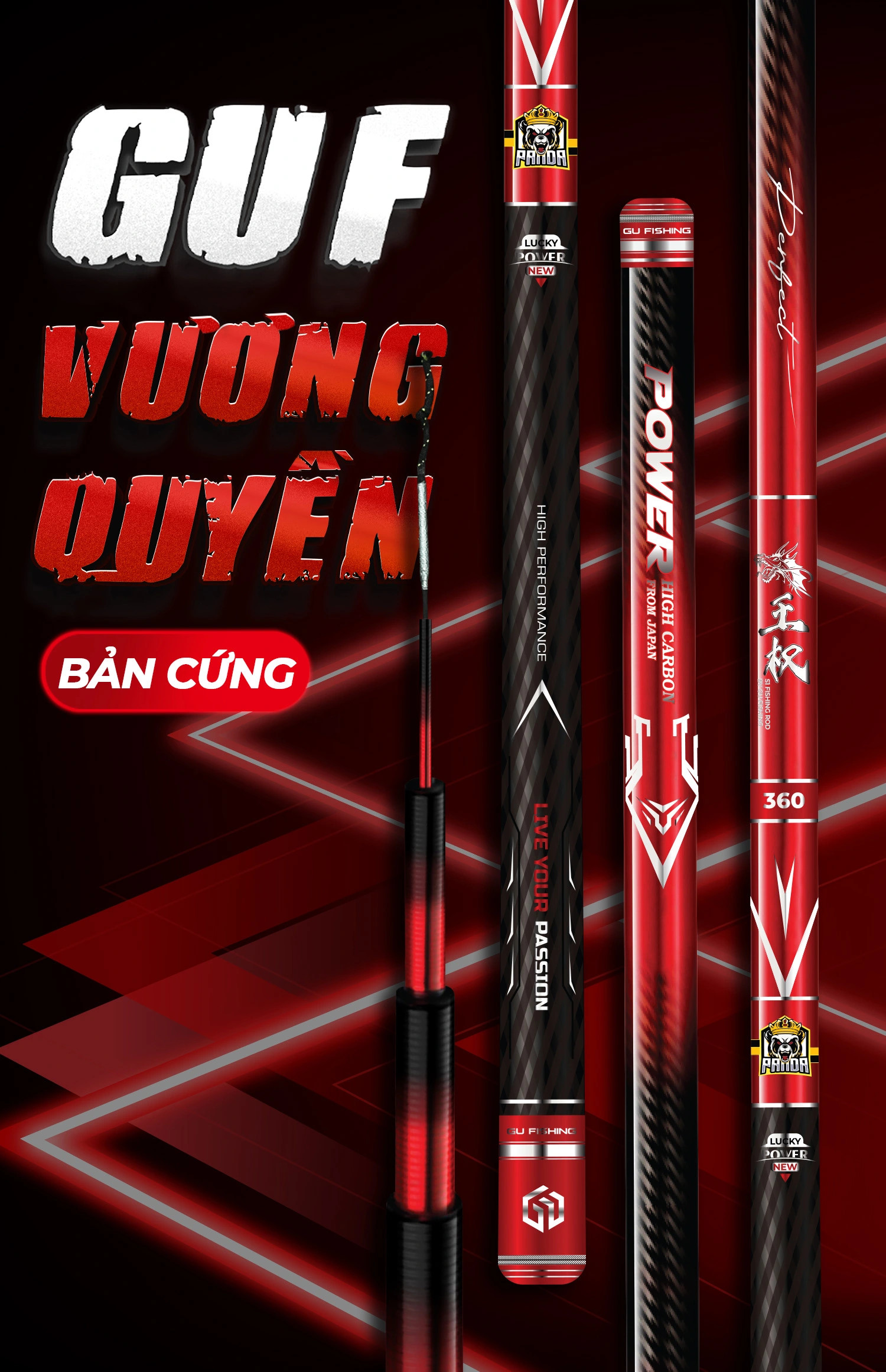 Cần Câu Vương Quyền GUF bảo hành 2 năm chính hãng