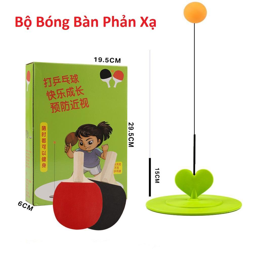 Bộ bóng bàn phản xạ không cần bàn luyện tập trung cho trẻ, xả tressk
