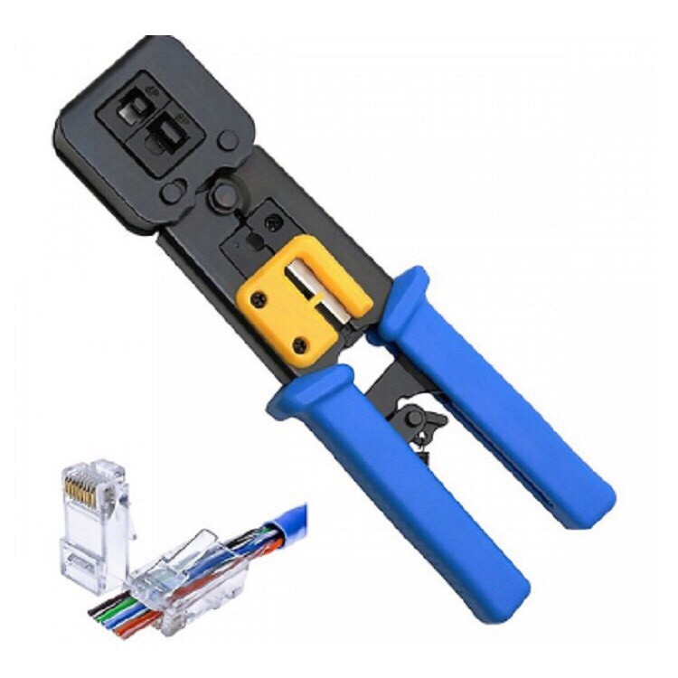 Kìm bấm dây mạng xuyên thấu tool đa năng - kìm bấm hạt mạng rj 45 cao cấp