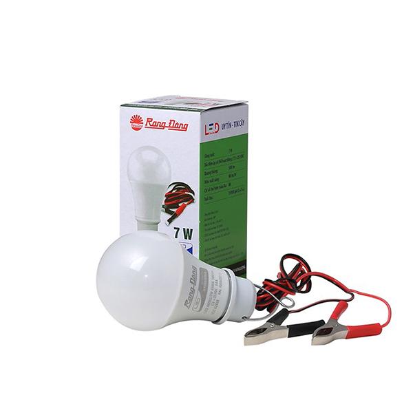 [HOT SỐC] Bóng Đèn LED Búp Kẹp Bình Ắc Quy 12V - 24V DC 9W Rạng Đông