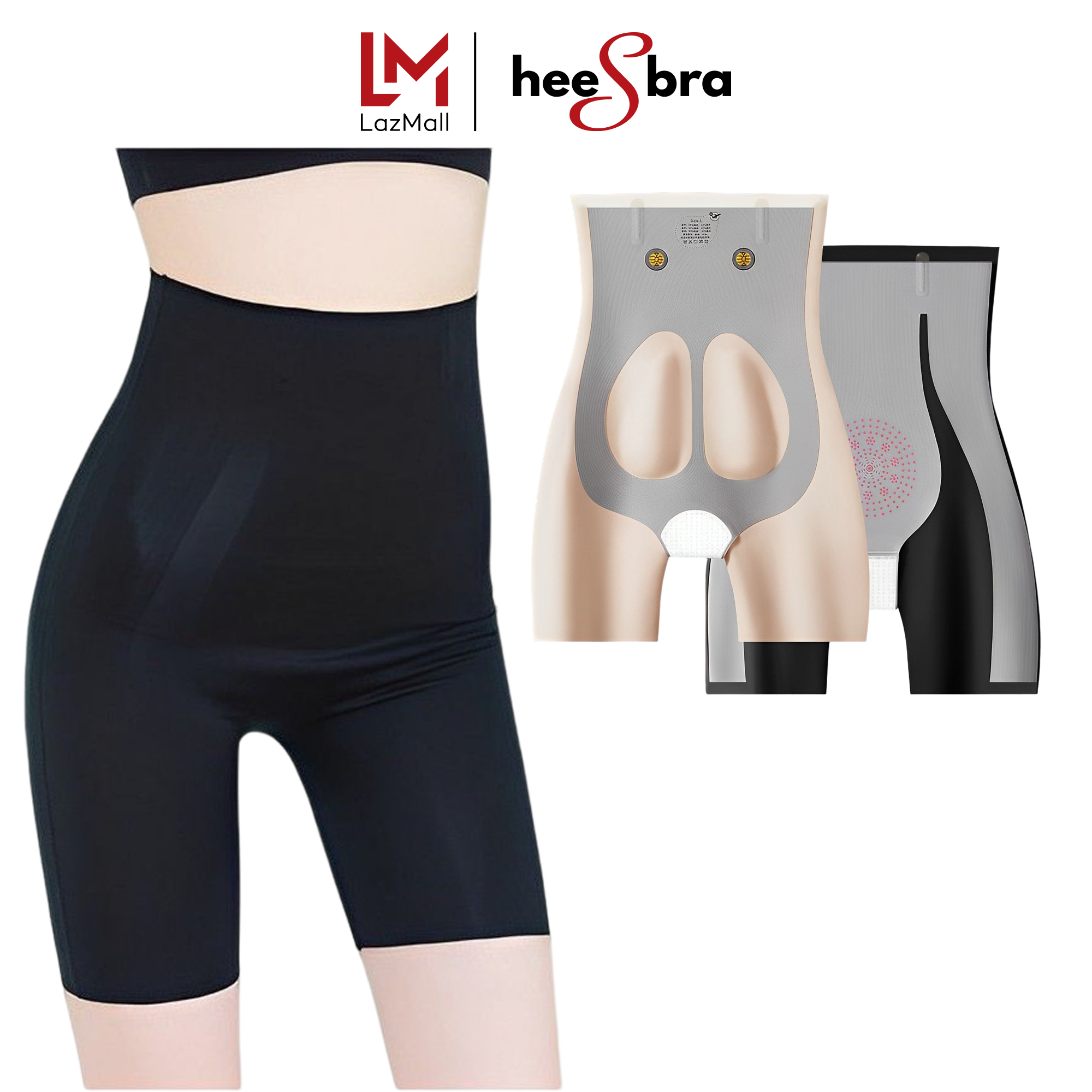 Quần đùi mặc váy lưng cao thon đùi giảm mỡ bụng nâng mông hees1360