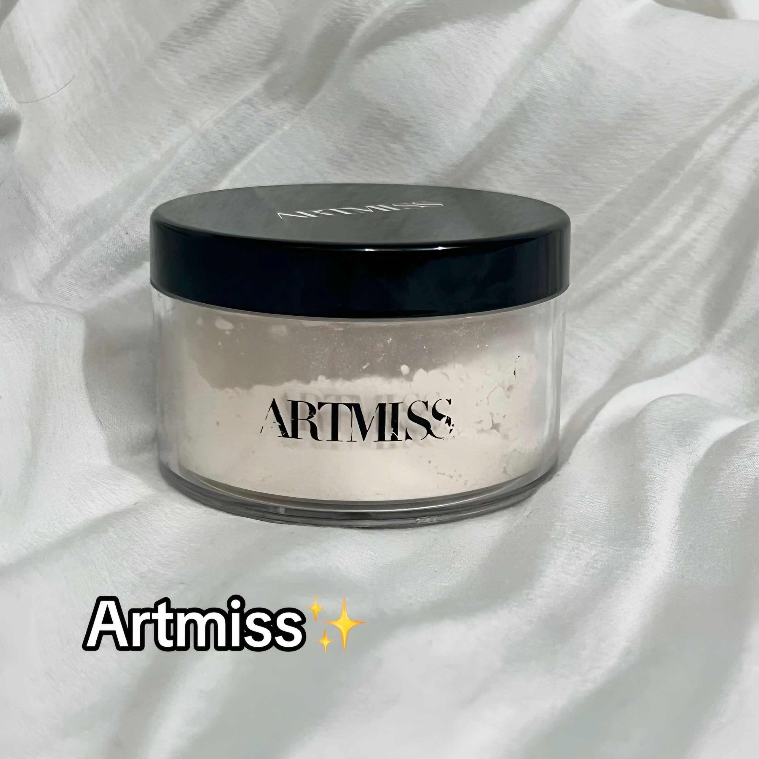 Oil-Control Powder, with Shimmer, Skin Texture Artmiss Transparent Matte Powder 30g - 3