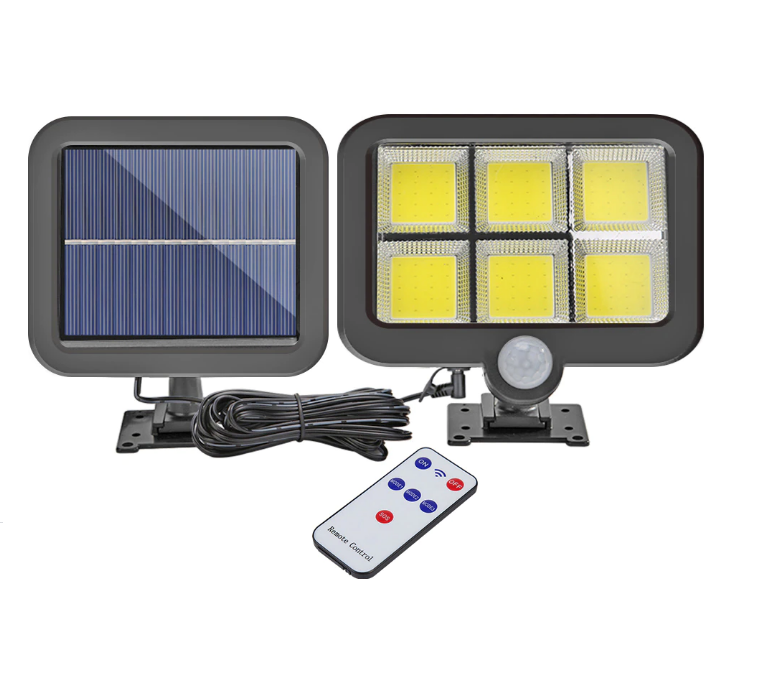 Đèn năng lượng mặt trời solar light mini giá rẻ có điều khiển dùng trong nhà và sân vườn, cảm biến chuyển động SL-F120