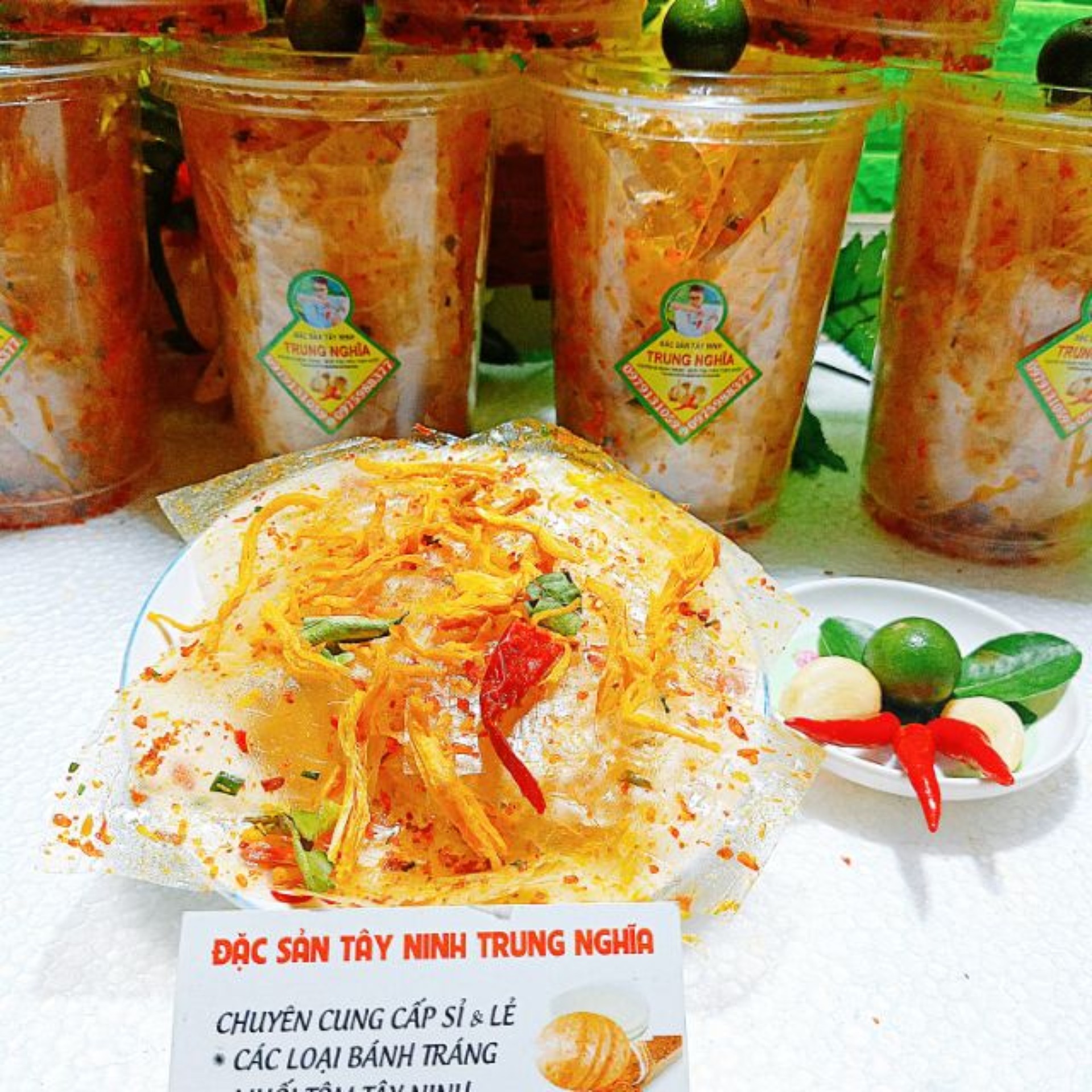 Bánh tráng ly khô gà siêu cay trung nghĩa