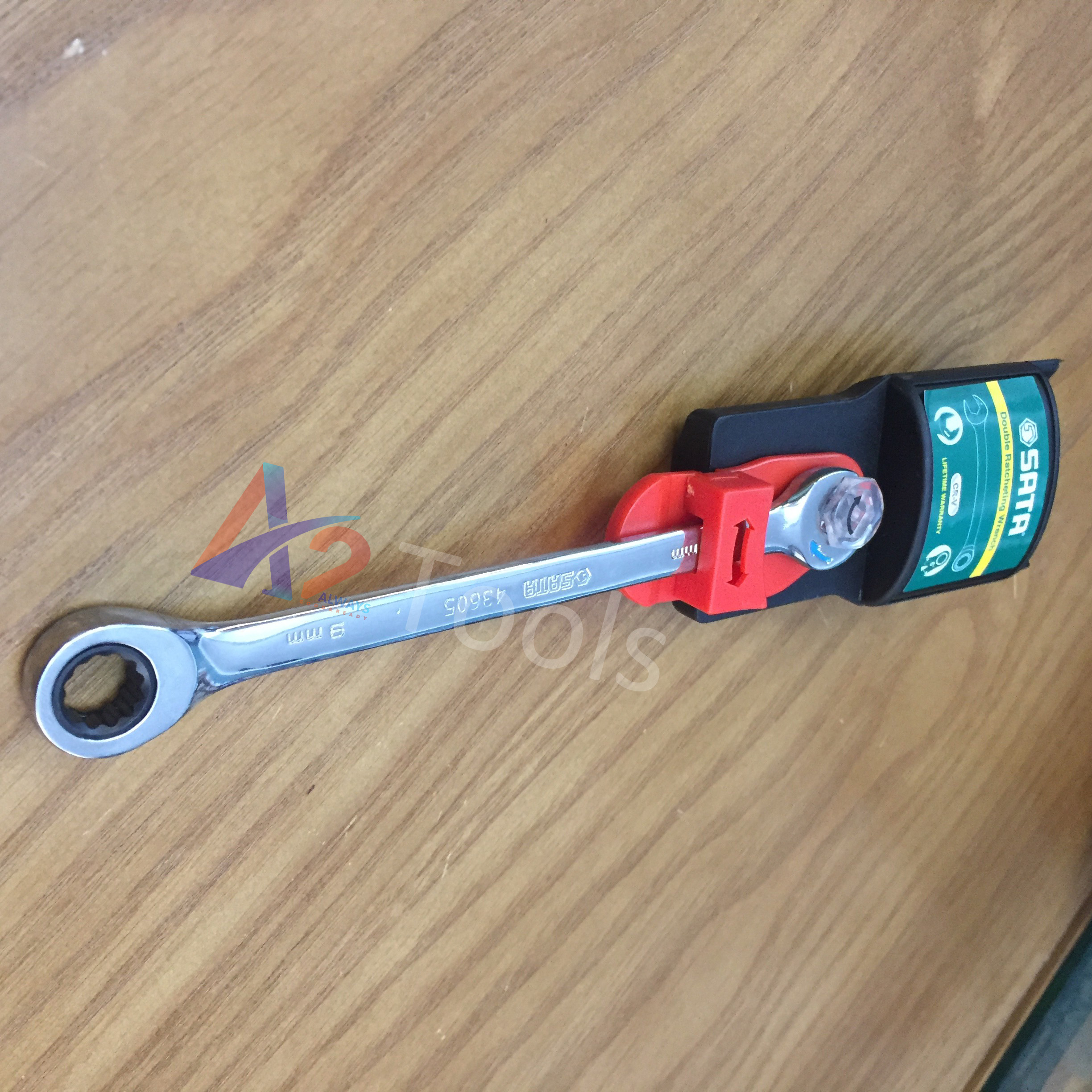 Cờ lê tự động 2 đầu vòng miệng sata 9mm 43605