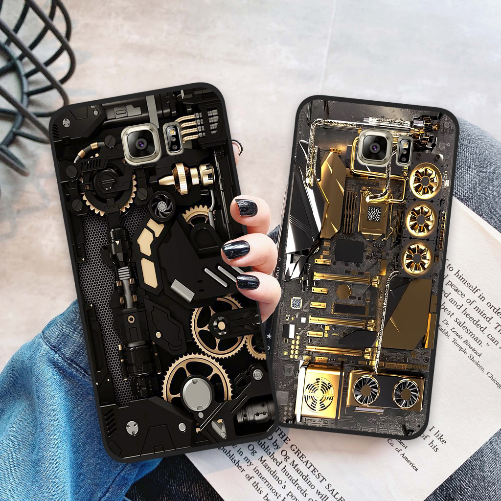 Ốp lưng samsung galaxy s6 / s6 edge / s7 / s7 edge, ốp điện thoại samsung hoạ tiết máy móc 3d, nam tính, mạnh mẽ