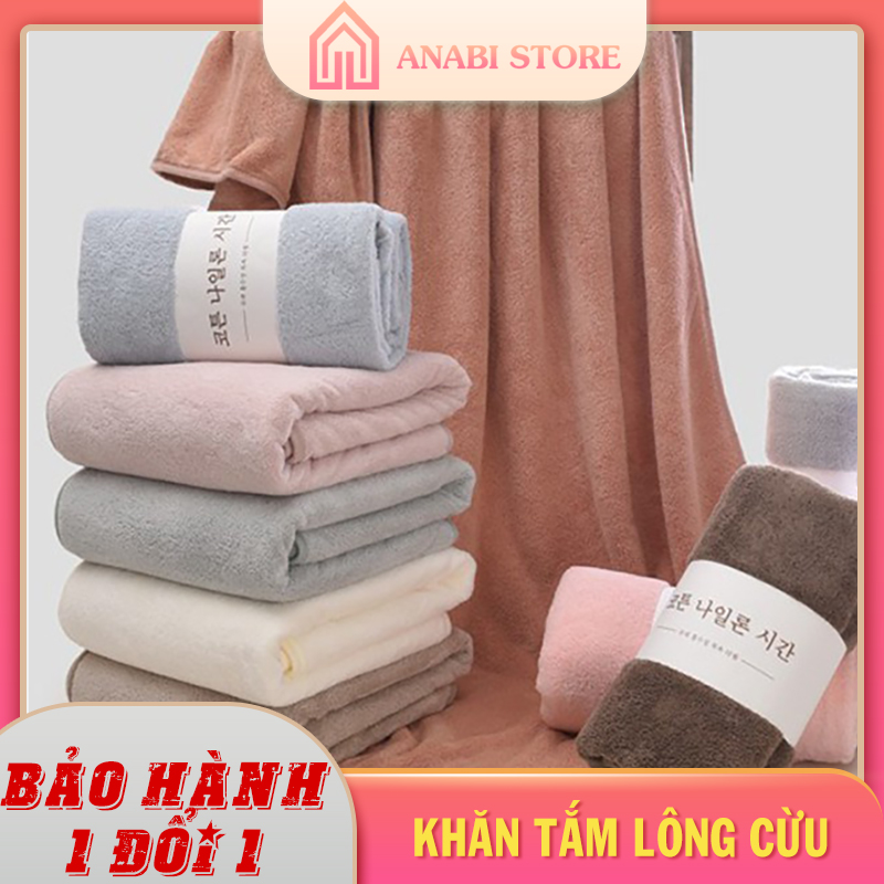 Khăn tắm lông cừu hàn quốc kích thước 14070cm