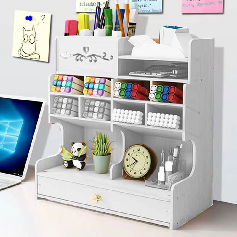 Hộp đựng bút đồ để bút Kệ hồ sơ để bàn HB3 chất liệu bền đẹp cho bàn làm việc gọn gàng sang trọng hơn