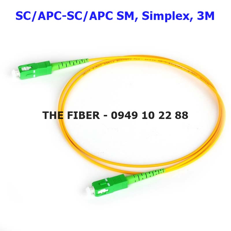 [HCM]Dây nhảy quang SM SC/APC-SC/APC 3 mét 3.0mm Simplex