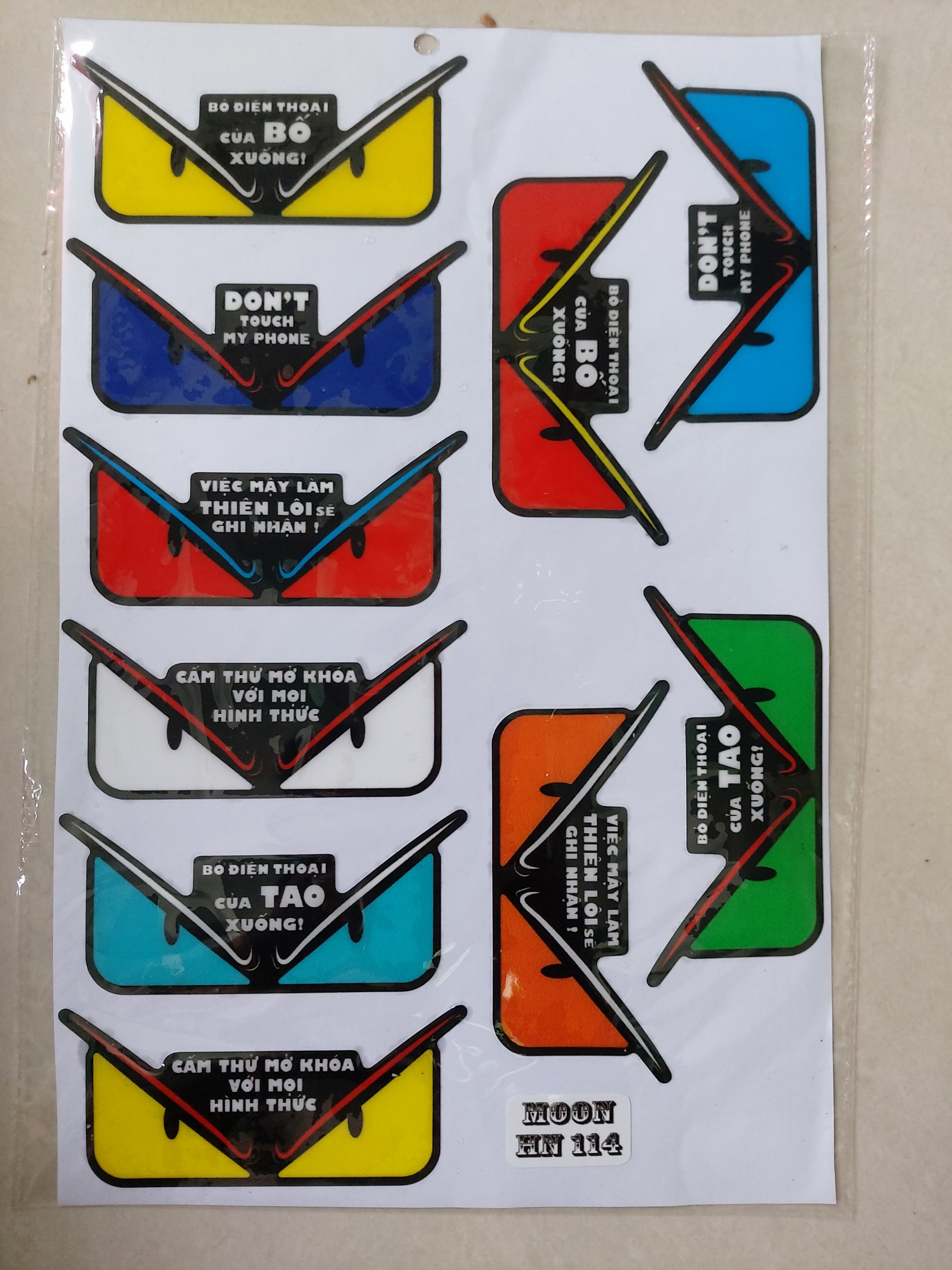 Tem logo sticker nổi mắt khủng long