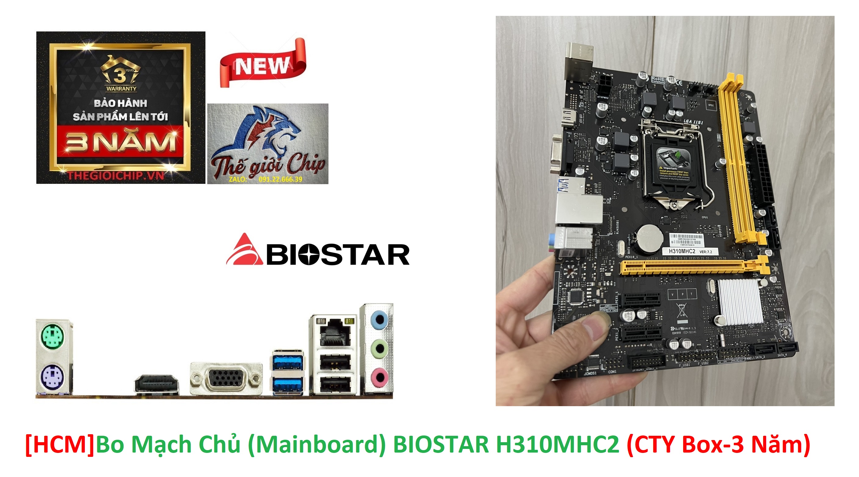 Bo mạch chủ biostar h310mhc2