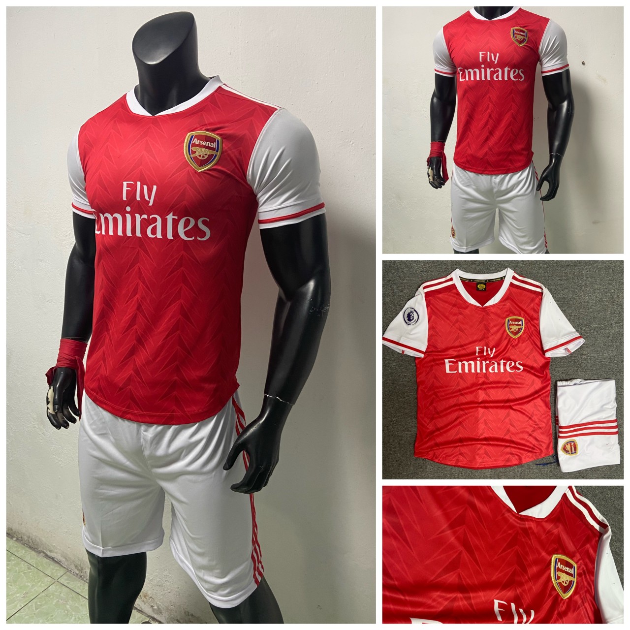 Áo bóng đá clb arsenal đỏ mới nhất 2020-2021