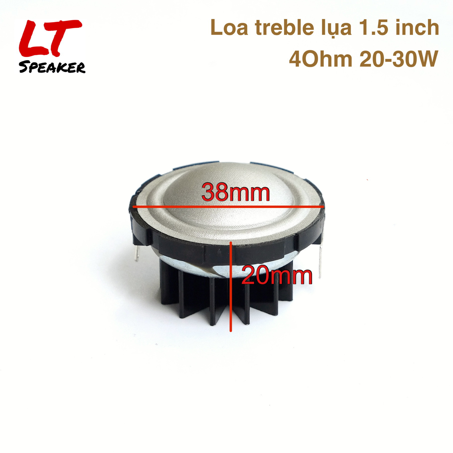 Loa treble lụa 4ohm 20-30w 1.5 inch - loa tweeter chính hãng