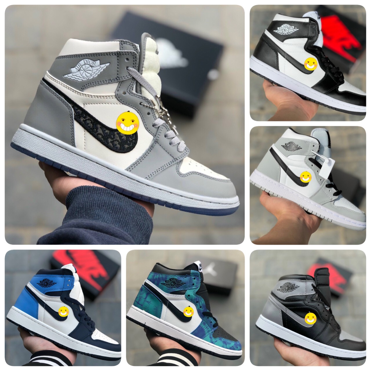 Giày Sneaker 🎁FULLBOX 11🎁 Giày Thể Thao JD Cổ Cao Màu Cơ Bản Nam Nữ