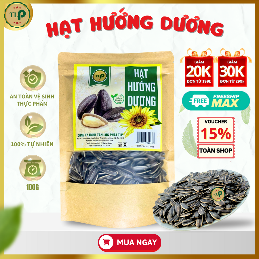 Hạt hướng dương tân lộc phát - bịch 100g
