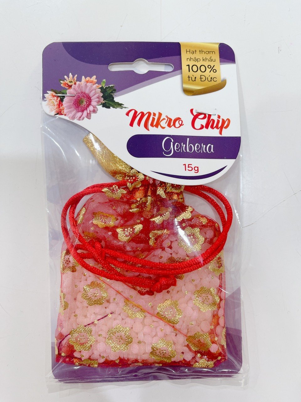 Túi thơm treo tủ quần áo, xe ô tô, thơm phòng... MIKRO CHIP, Hạt thơm nhập khẩu từ Đức, mùi thơm dễ chịu, làm thơm ngát không gian, đảm bảo sức khỏe cho mọi người