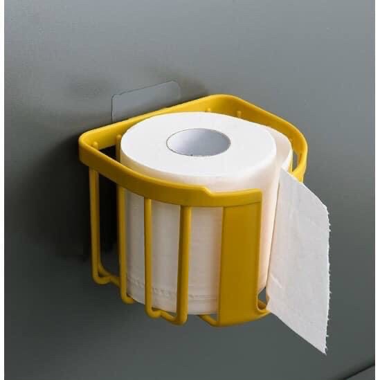 Giá đựng giấy vệ sinh dán tường Best Home - Hộp đựng giấy đục lỗ bằng nhựa siêu bền và tiện dụng
