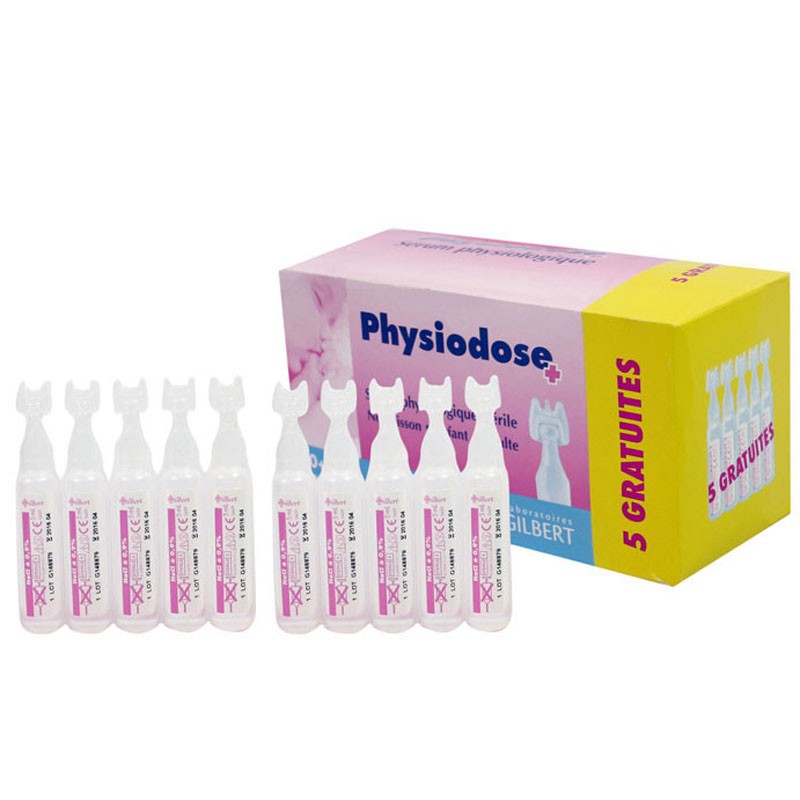 Nước muối sinh lý pháp physiodose- vệ sinh mắt, mũi cho trẻ