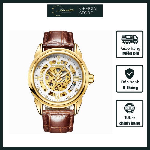[ Hàng Chính Hãng+Có Bảo Hành ] Đồng Hồ Fngeen Cơ Lộ Máy Dây Kim Loại Đúc - Ann Watch - A16