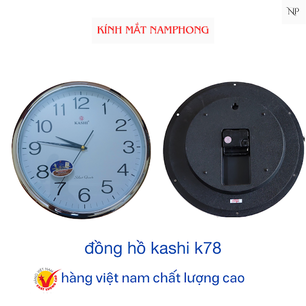 Đồng hồ treo tường kashi k78 ø32cm