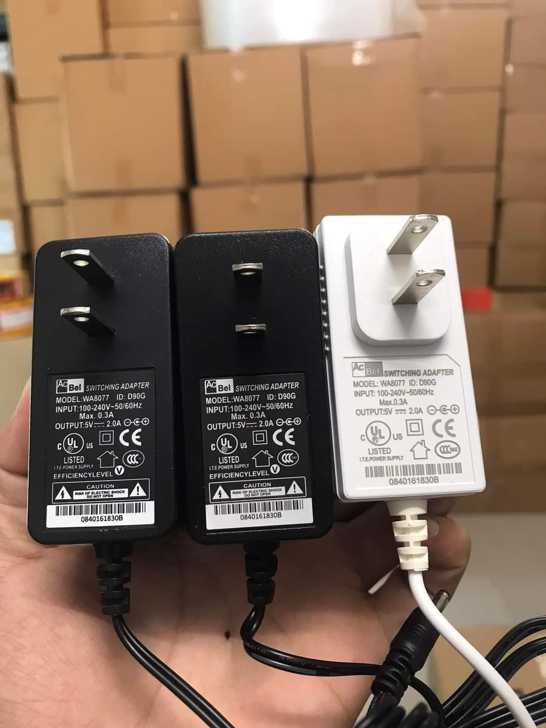 Nguồn Acbel 5v2A chân to, chân dẹp, chân kim