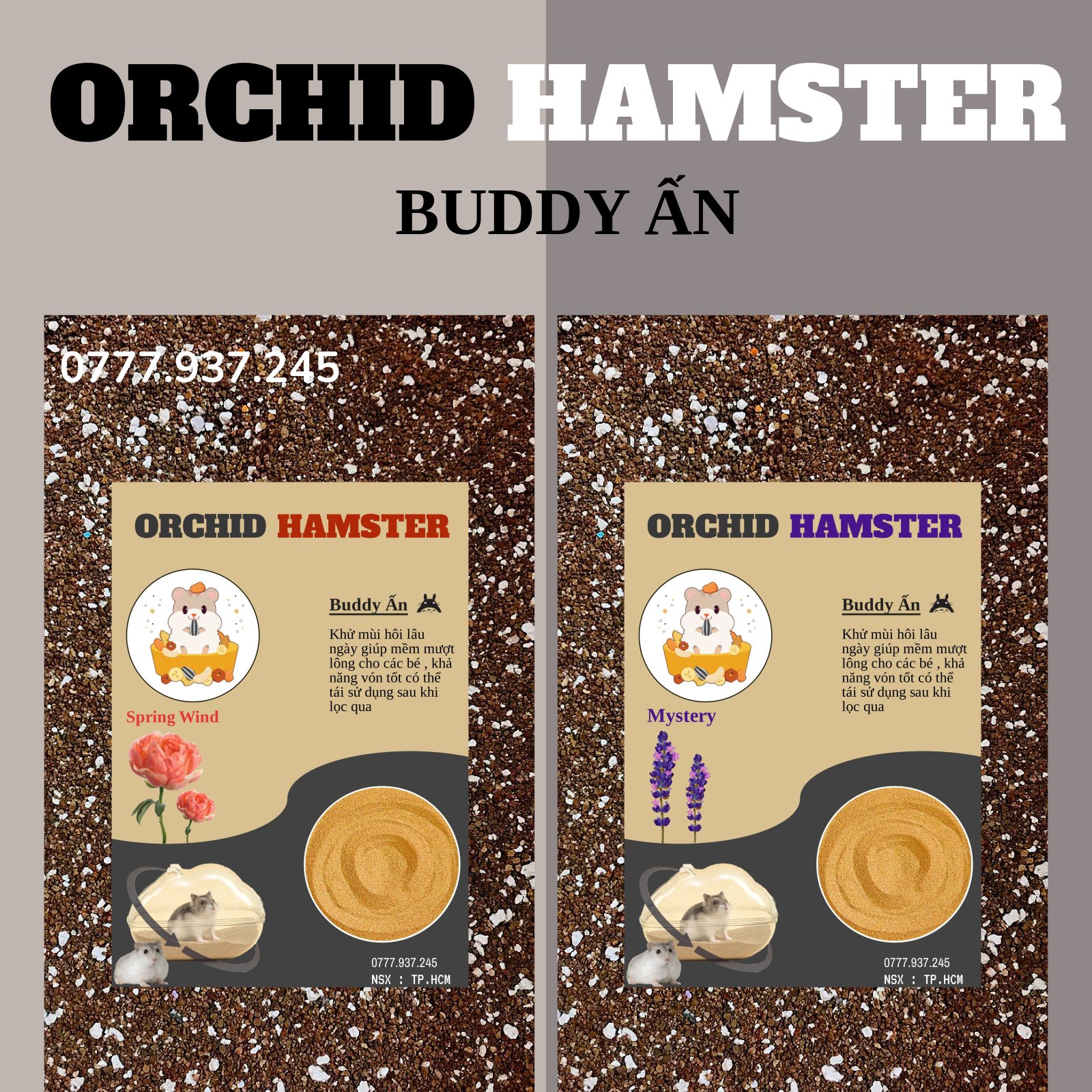Cát Lót Buddy Nâu Lót Chuồng Cho Hamster