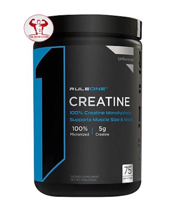 RULE 1 CREATINE MONOHYDRATE 75 LẦN DÙNG-HỖ TRỢ TĂNG SỨC MẠNH,SỨC BỀN