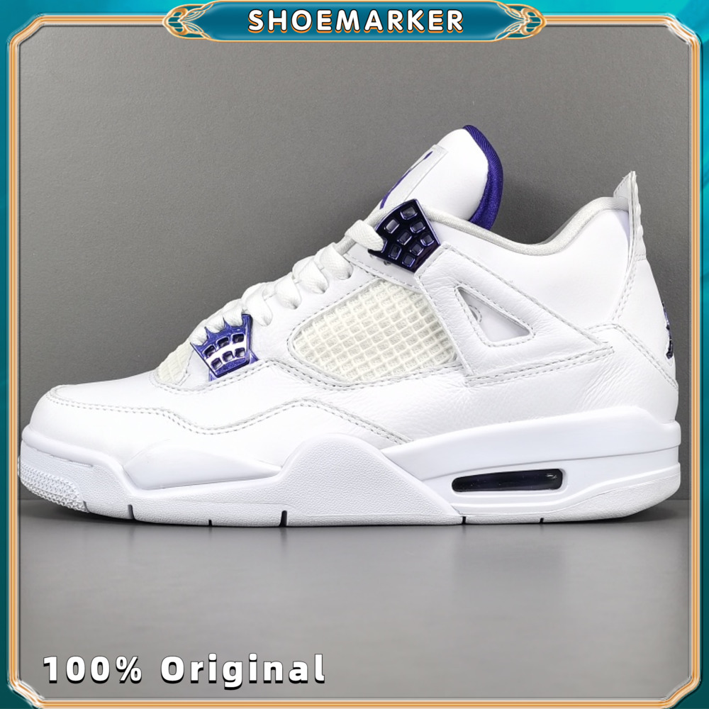100% chính hãng Giày Jordan Air 4 Retro Purple Metallic CT8527-115