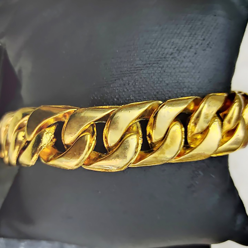 Lắc tay nam nữ cao cấp mắt xích mạ vàng - TT0284