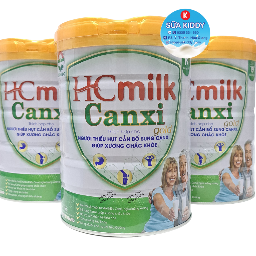 Sữa canxi cho người lớn giúp xương chắc khỏe HC MILK Canxi Gold 900g