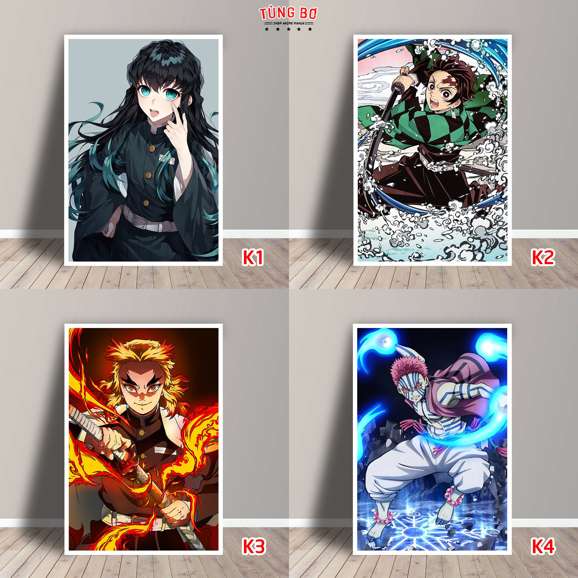 Ảnh Cao Cấp Anime Kimetsu no Yaiba (15cm x 21cm)