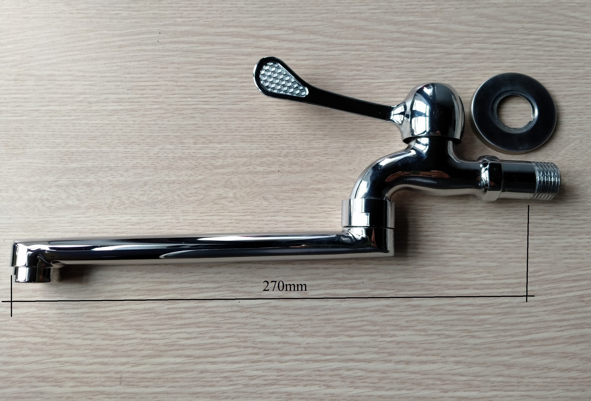 Vòi bếp âm tường lạnh Luxta - L3108T3 - Vòi rửa chén âm tường cần dài
