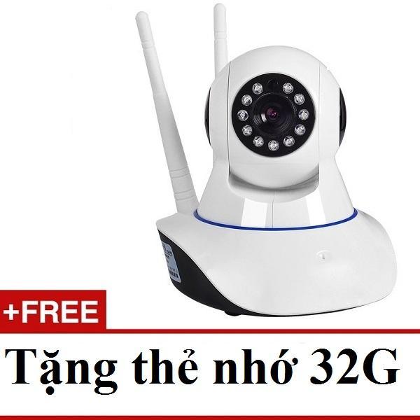 (Tặng thẻ nhớ 32GB)Camera Wifi IP Yoosee 2 Râu xoay 360 độ,2.0, đàm thoại 2 chiều full HD 1080 mẫu mới nhất 2020