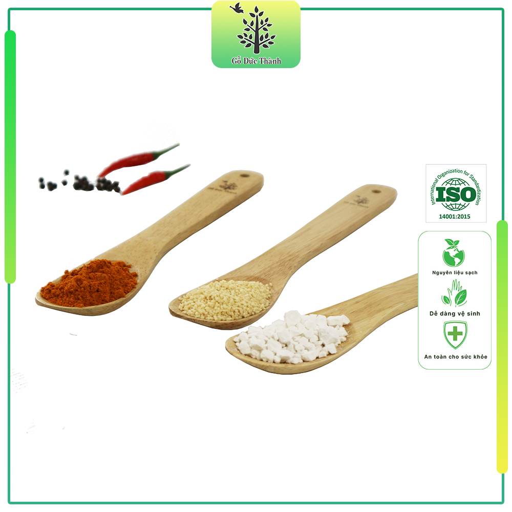 Muỗng gỗ đa dụng 29cm, chịu nhiệt | Gỗ Đức Thành 81121 | Đạt chứng nhận vệ sinh an toàn thực phẩm