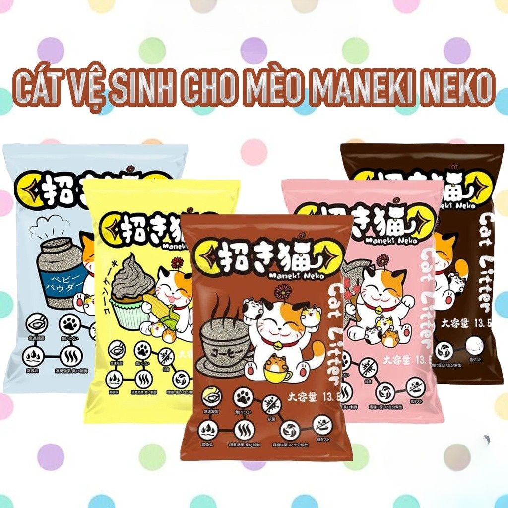 Cát vệ sinh cho mèo maneki neko - túi 5l