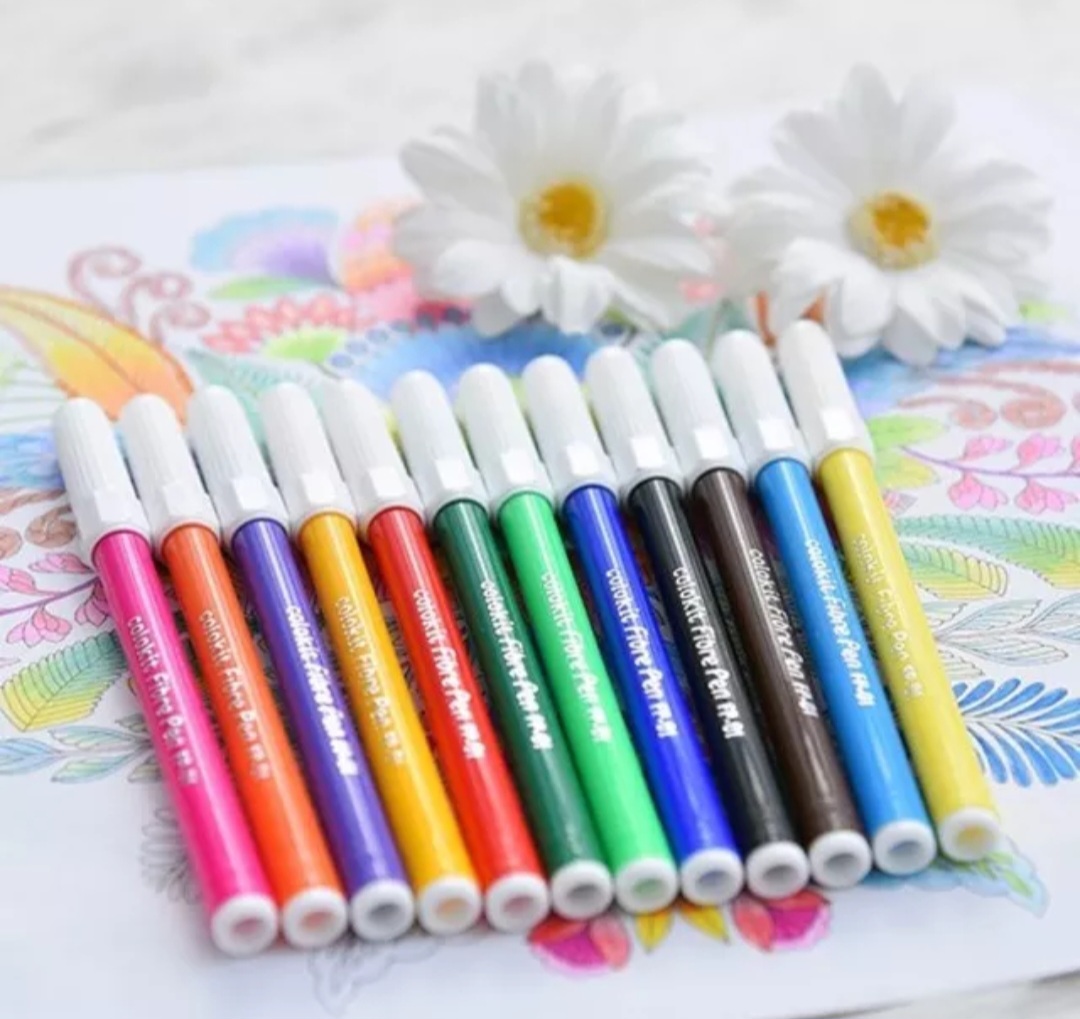 Bút lông màu fiber pen colokit fp-01 - bút kỹ thuật cho bé