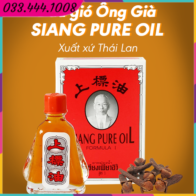 Dầu ông già - siang pure oil thái lan 3cc