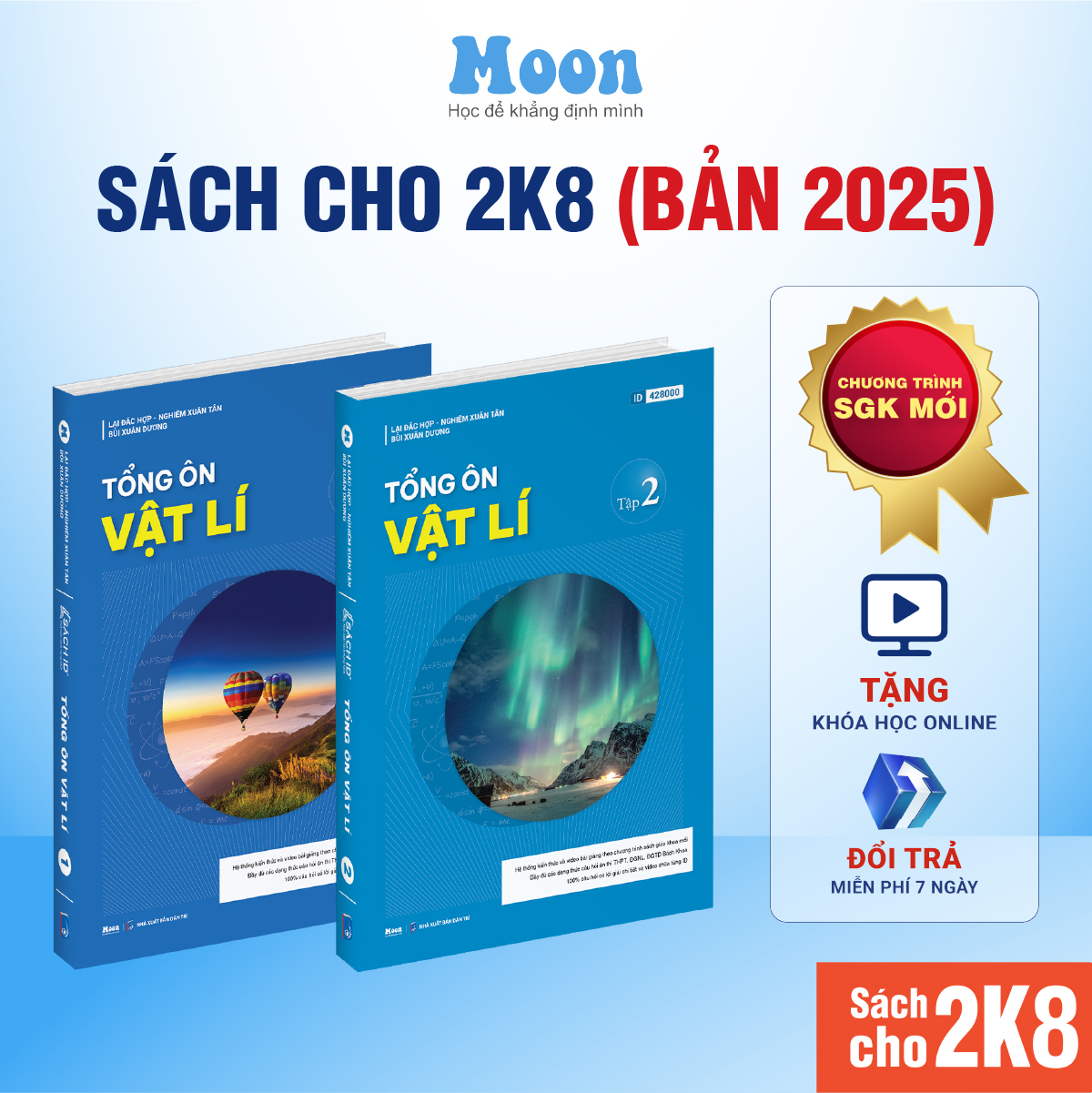 Sách Tổng Ôn Vật Lý lớp 12 Ôn Thi Thpt Quốc Gia Bản Mới Nhất Moonbook