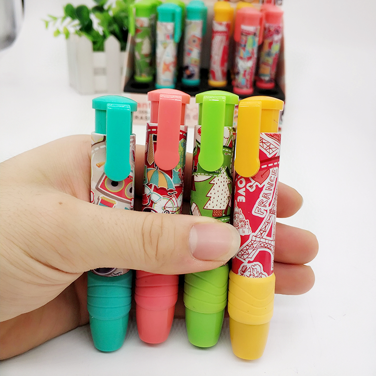 Combo 2 Cây Gôm Bấm Dễ Thương Cao Cấp Kích thước : (2 x 11)cm